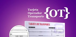Tarjeta de operador de transporte